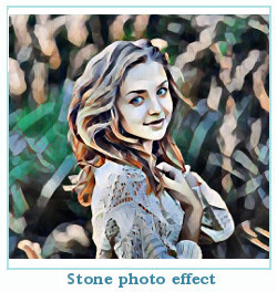 Prisma photo effect stone